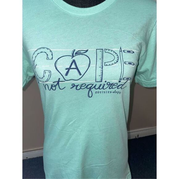 Southernology ‘Cape Not Required’ Teacher Graphic Short Sleeve Tee - Picture 2 of 7
